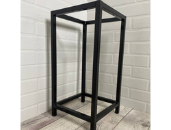 Подстолье для стула, пуфа или стола из металла ЛОФТ 55х28х28 с перекладиной