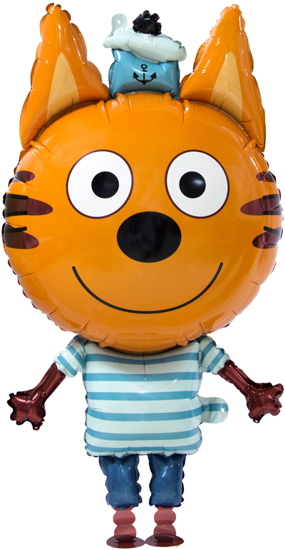 Шар 3D (32''/81 см) Ходячая Фигура, Три Кота, Коржик