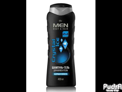 IRIS MEN Шампунь гель для волос и тела "Crystal Ice" 400 мл