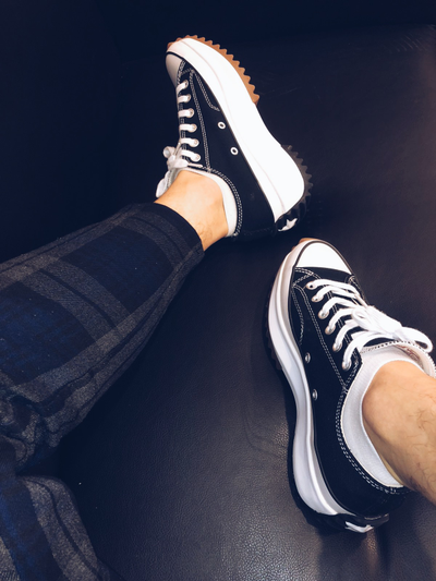 С чем надевать Кеды Converse Run Star Hike черные мужчинам