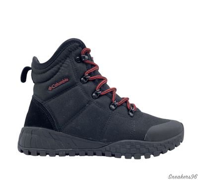 Ботинки Columbia Fairbanks High Thermo Черно/Красные Унисекс (36-45)