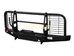 Передний силовой бампер серии Трофи на УАЗ Буханка 2989, 3741, 3909, 2206, 3962, 3303, 39094 1965- (02.214.03)