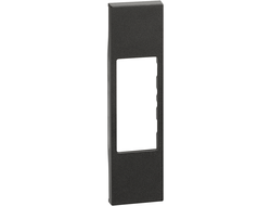 Лицевая панель розеток RJ, 1 модуль, черная - Bticino - Living Now KG07