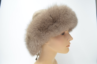 Шапка Vizio 1722 CCP бежевая мех