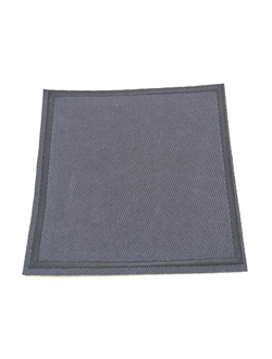 Термоаппликация однотонная квадрат синий,  80*80 мм