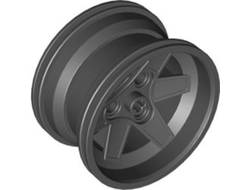 Wheel 56mm D. x 34mm Technic Racing Medium, 3 Pin Holes, Black (44772 / 4262086 / 6005203)