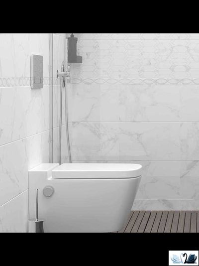 Плитка настенная Creto Purity белый 25х40 см, матовая под мрамор