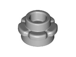 Plate, Round 1 x 1 with Flower Edge 5 Petals, Light Bluish Gray (24866 / 6343322)