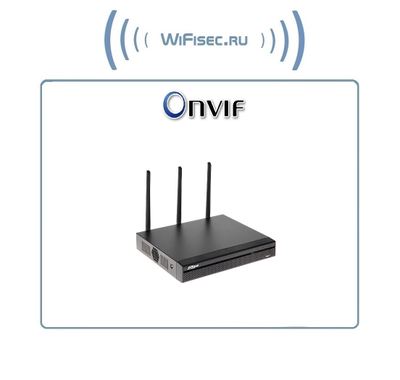 DaHua, 4-х канальный IP видеорегистратор c модулем WiFi. с отсеком для 1 HDD до 6 Тб.