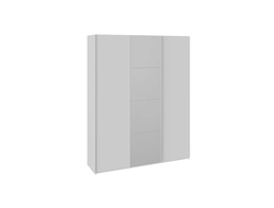 Шкаф-купе 3-х дверный «Траст» 1800 Белый снег,Белый снег/Зеркало/Белый снег