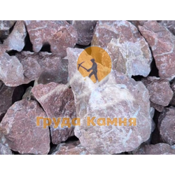 Розовая мраморная крошка, фракция 40-60 мм