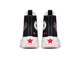 Купить в Москве фирменные кеды Converse Run Star Hike black with heart embroidery черные текстильные
