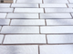 Декоративная облицовочная плитка под кирпич Kamastone Brick stile 11381-2, белый с серым микс