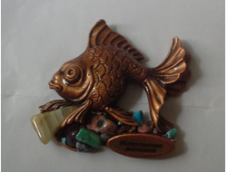 Магнит РЫБКА с самоцветами, арт А-63. ОПТ