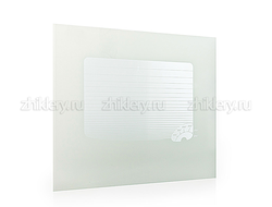 Стекло наружное GEFEST 300, белое, с термоуказателем, 478*402мм (300.04.0.008-10)