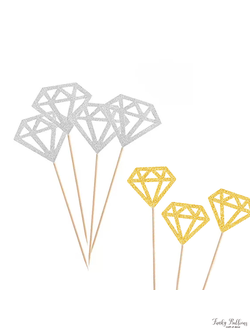 Шпажки для канапе одноразовые "Бриллиант" Золото, серебро