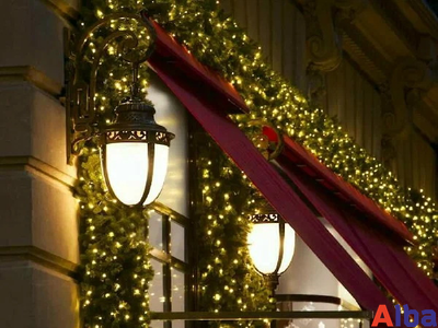 Гирлянда-нить 10 м, 220В, ТЕПЛЫЙ БЕЛЫЙ, IP65, провод ПВХ, с мерцанием