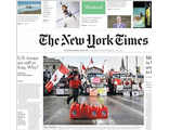 The New York Times Newspaper 12-13 February 2022, Иностранные Газеты в Москве, Intpressshop