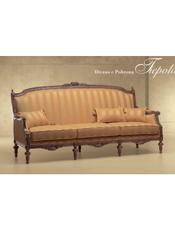 ИТАЛЬЯНСКИЙ  ДИВАН В ДЕРЕВЯННОМ КАРКАСЕ TIEPOLO 554/K - ФАБРИКА MORELLO GIANPAOLO