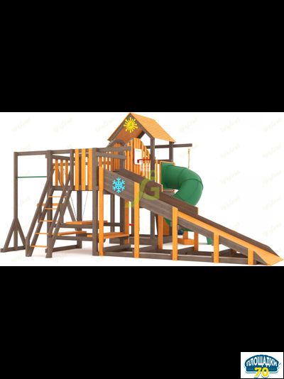 Всесезонная площадка IgraGrad С Мостик 1 с трубой SF1