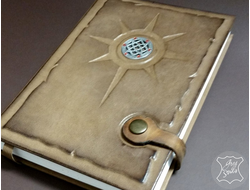 Ежедневник из натуральной кожи, тиснение на обложке, ежедневник ручной работы, под