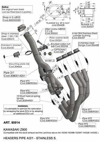 Коллектор LEOVINCE 80014