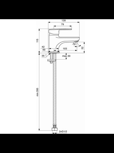 Смеситель для умывальника Vidima Логик BA275AA