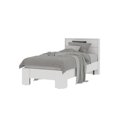 Хелен КР 01 Кровать 90 с ортопедом 970х930х2115 белый