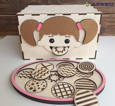 Тактильная игра «Печеньки для Маши»