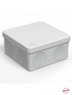 Коробка распределительная серая 100x100x50 для прямого монтажа безгалогенная (HF) Промрукав