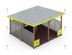 1360.2.3 Теневой навес «Джунгли» зеленый