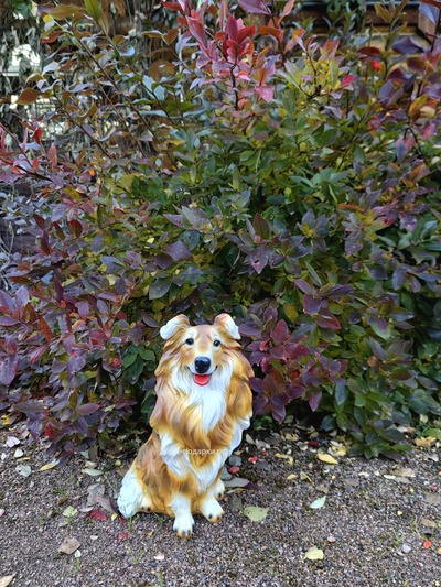 КОЛЛИ - садовая фигура 35*21см  1,3кг   экологичный полистоун Россия  1877/012210* Не боится влаги и перепадов температур.