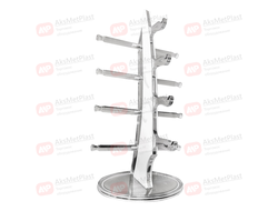 HG4S Стойка для очков и оправ настольная на 4 места, без замков, белая