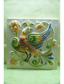 Дивная птица (фасадный изразец)