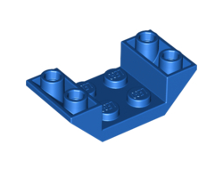 Slope, Inverted 45 4 x 2 Double with 2 x 2 Cutout, Blue (4871 / 4189119 / 4656767 / 487123)
