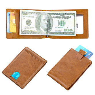 зажим для денег с карманом