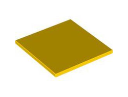 Tile 6 x 6 with Bottom Tubes, Textured Surface, Yellow (10202 6469905)