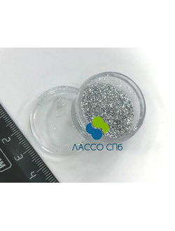 Флейки Серебро глиттер Silver 0,2 мм вес 10 г