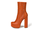 Арт. 15. Оранжевые ботильоны "Met"