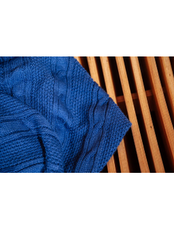 Плед вязаный "Косы" 110*160