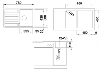 Мойка Blanco LEGRA 45 S, 522203