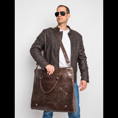 Портплед + дорожная сумка (2 в 1) Palermo Premium 
brown (арт. 4038-52)