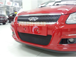 Защита радиатора Chery M11 black