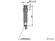 Индуктивный датчик цилиндрический с резьбой И86-NC-NPN (М8х1)