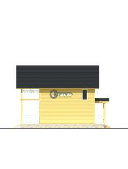 Д-18 ДАЧНЫЙ ДОМ ИЗ БРУСА:ГАБАРИТНЫЕ РАЗМЕРЫ: (8Х6М), ОБЩАЯ ПЛОЩАДЬ: 96М²