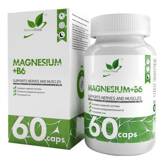 Магний+B6 (Magnesium+B6), 60 кап. (NaturalSupp)