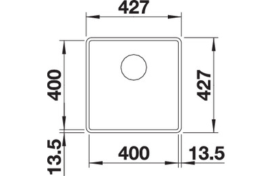 Мойка Blanco Subline 400-F, 523475