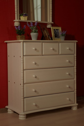 Комод Айно №1 из массива сосны семь ящиков 88 Х 44,5 Х 92 СМ