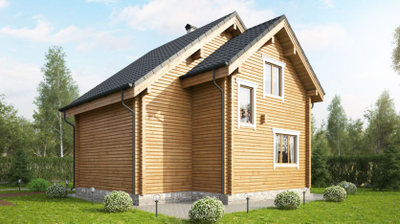 Дом из клееного бруса ПБ-08, 110 м2