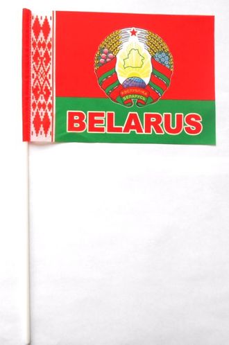 Флаг махательный Беларусии  (15х23)